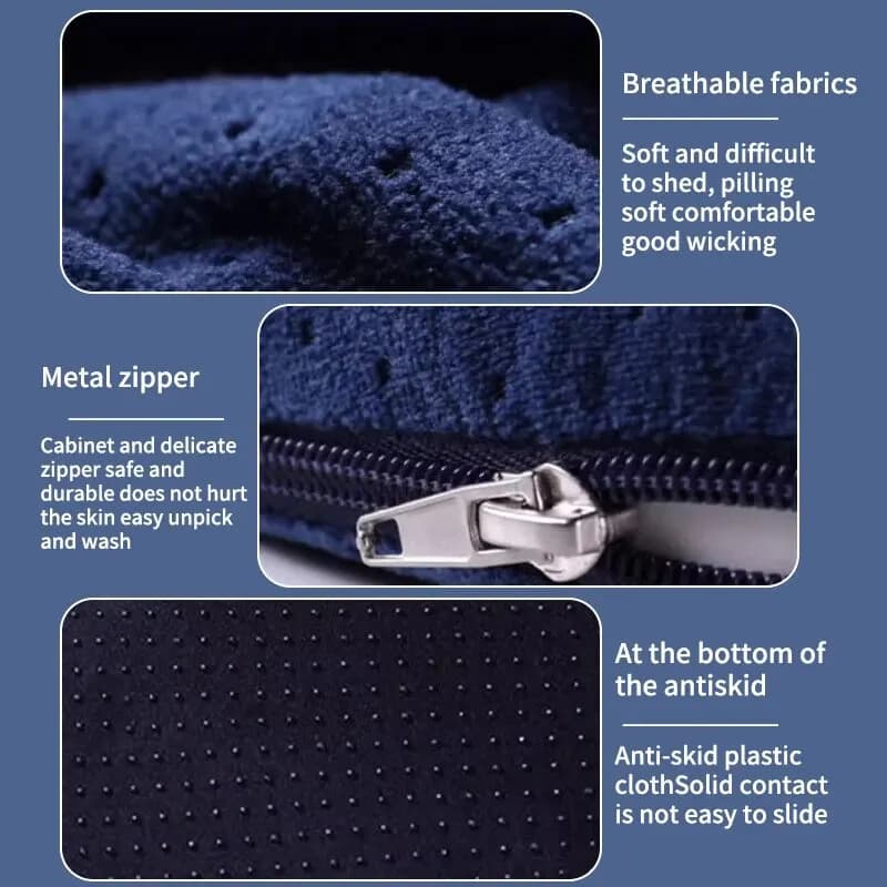 Coussin de siège de bureau en coton à mémoire de forme, coussin de décompression post-opératoire pou
