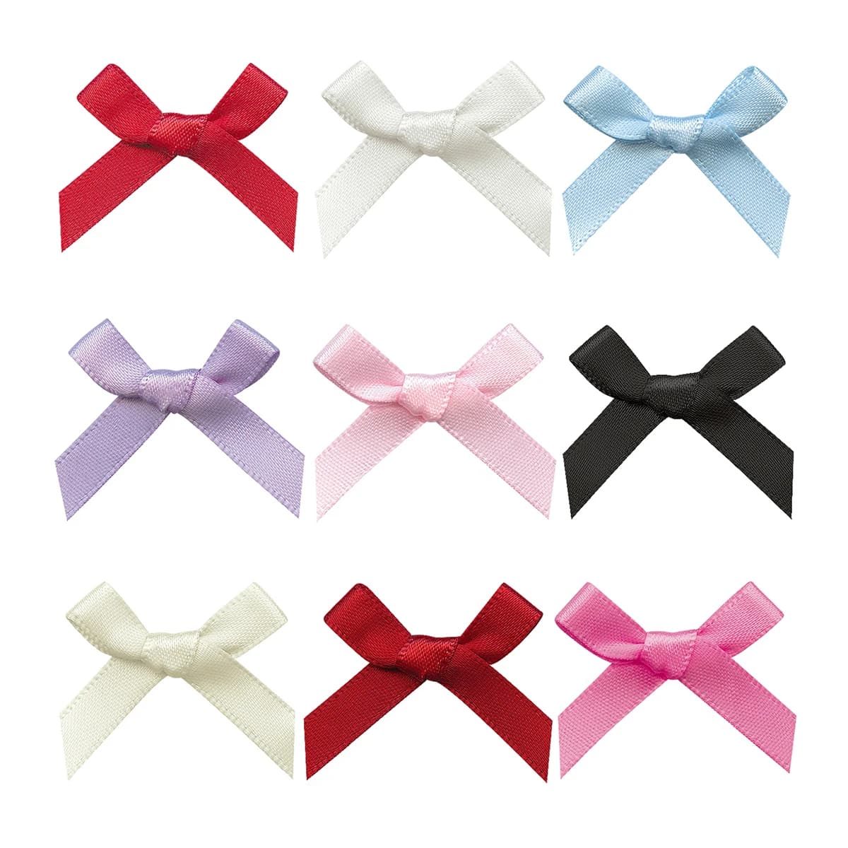 Ensemble d'accessoires pour cheveux pour femmes, rubans colorés, nœuds, pinces à cheveux, sangles à 