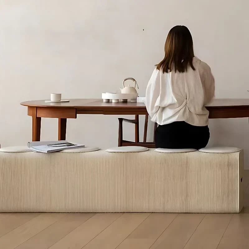 Tabouret pliant escamotable de papier de banc, tabouret paresseux télescopique de sofa, tabouret bas