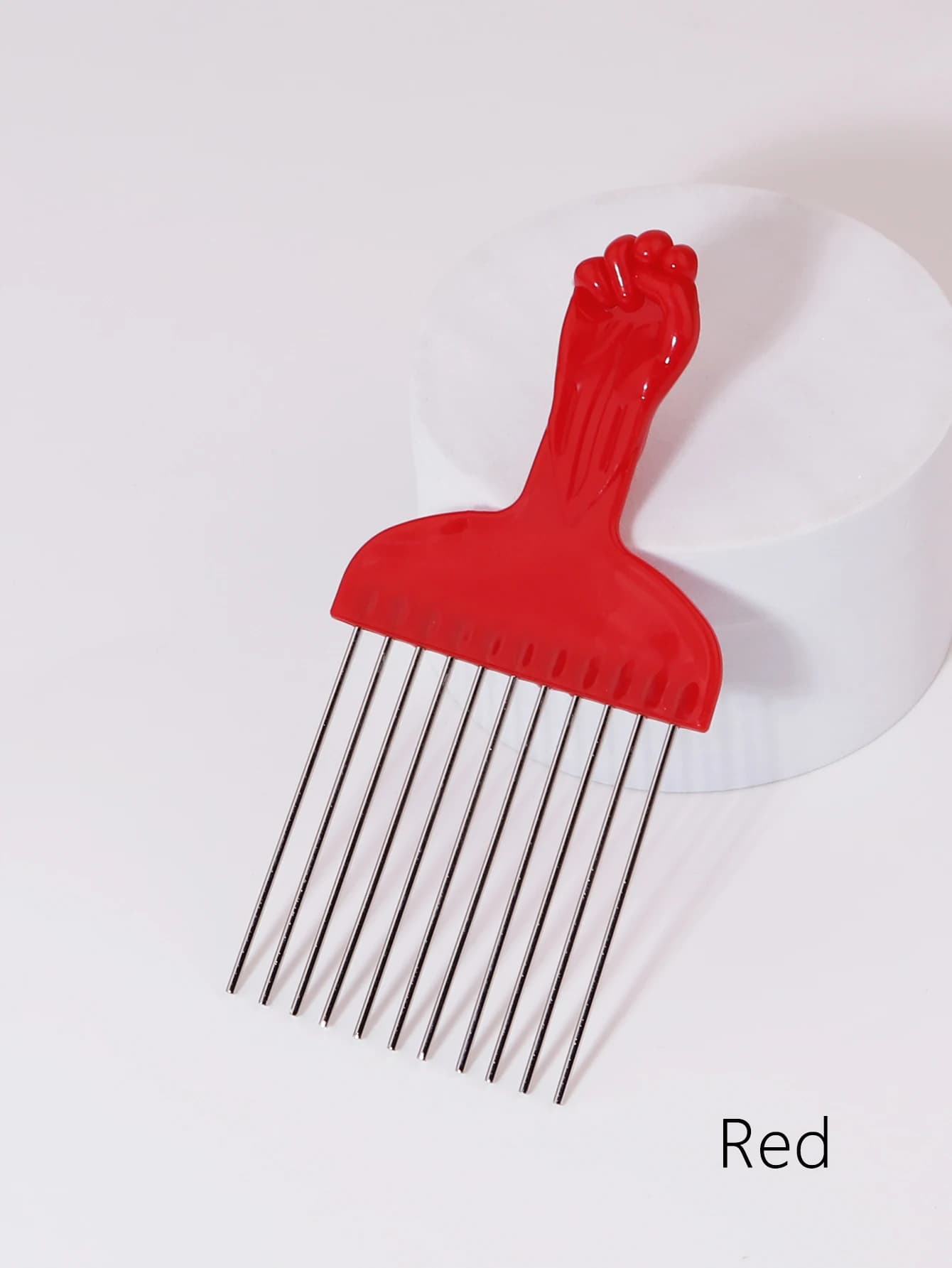 Peigne à cheveux noir en acier inoxydable, peigne à aiguilles en acier, outil professionnel pour hom