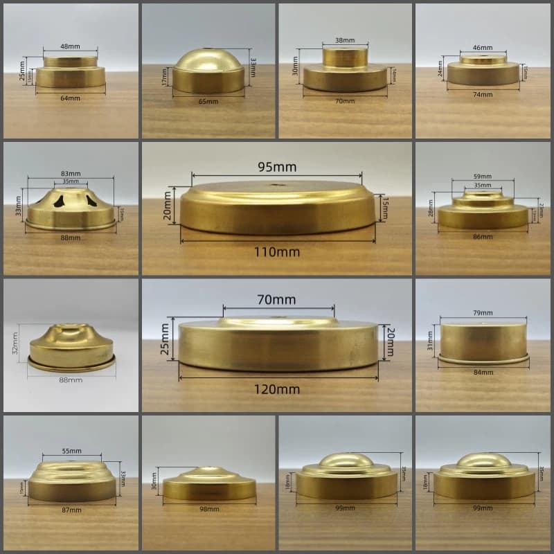 Base de lampe de bureau tout en laiton, griffe d'abat-jour non polie, plaque de plafond, traitement 