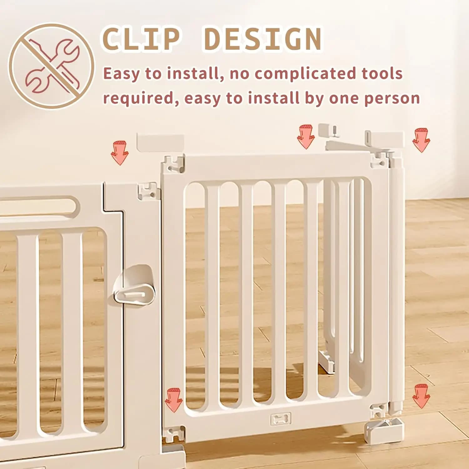 Parc pour bébé et tout-petit, barrière de sécurité pour bébé, parc pour bébé pour l'intérieur et l'e