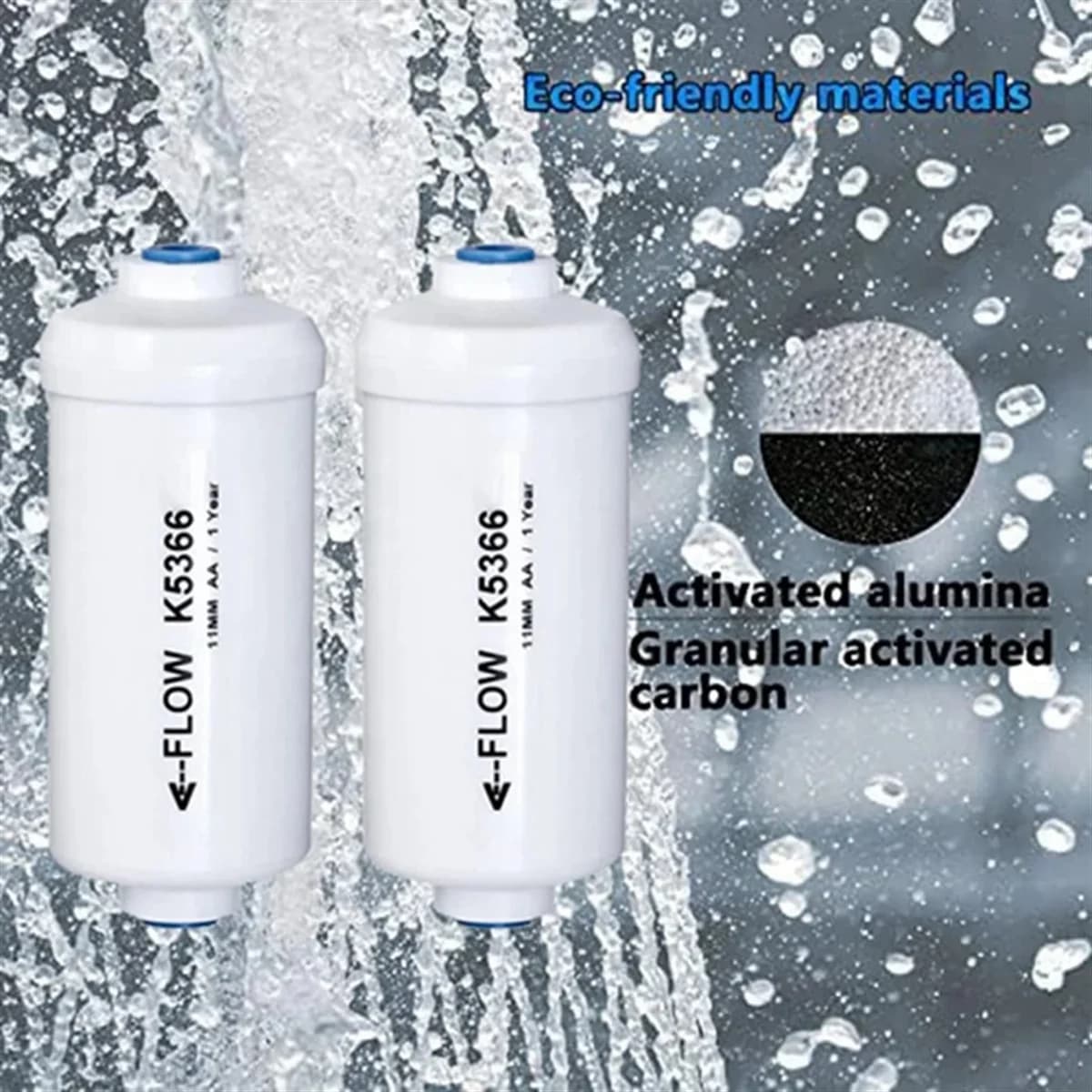 Filtre à eau au fluorure de rechange K5366, compatible avec les éléments de purification du système 