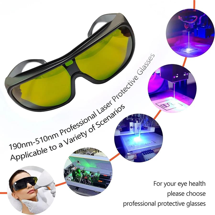 Lunettes de protection laser 755nm 1064nm IPL Lunettes laser Lunettes de sécurité