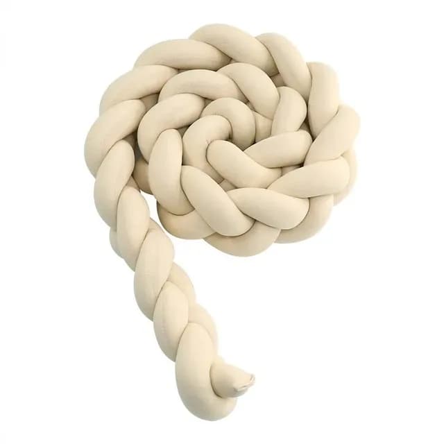 Protecteur de berceau pour bébé, coussin à nœud tressé pour nourrissons et enfants, 3 actions, pare-
