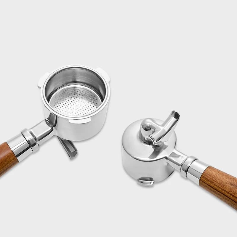 Porte-filtre à café à Double bec de 51mm, avec panier de 1 à 2 tasses, pour Machine à café Delonghi 