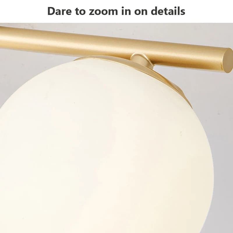Lampe murale LED G9/E27, plafonnier en verre blanc laiteux, lumière dorée et noire pour couloir et p