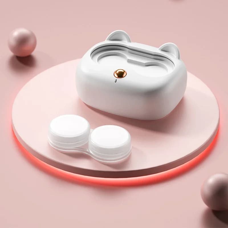 Nettoyeur de lentilles de contact ultrasonique avec boîte amovible, machine de nettoyage des protéin