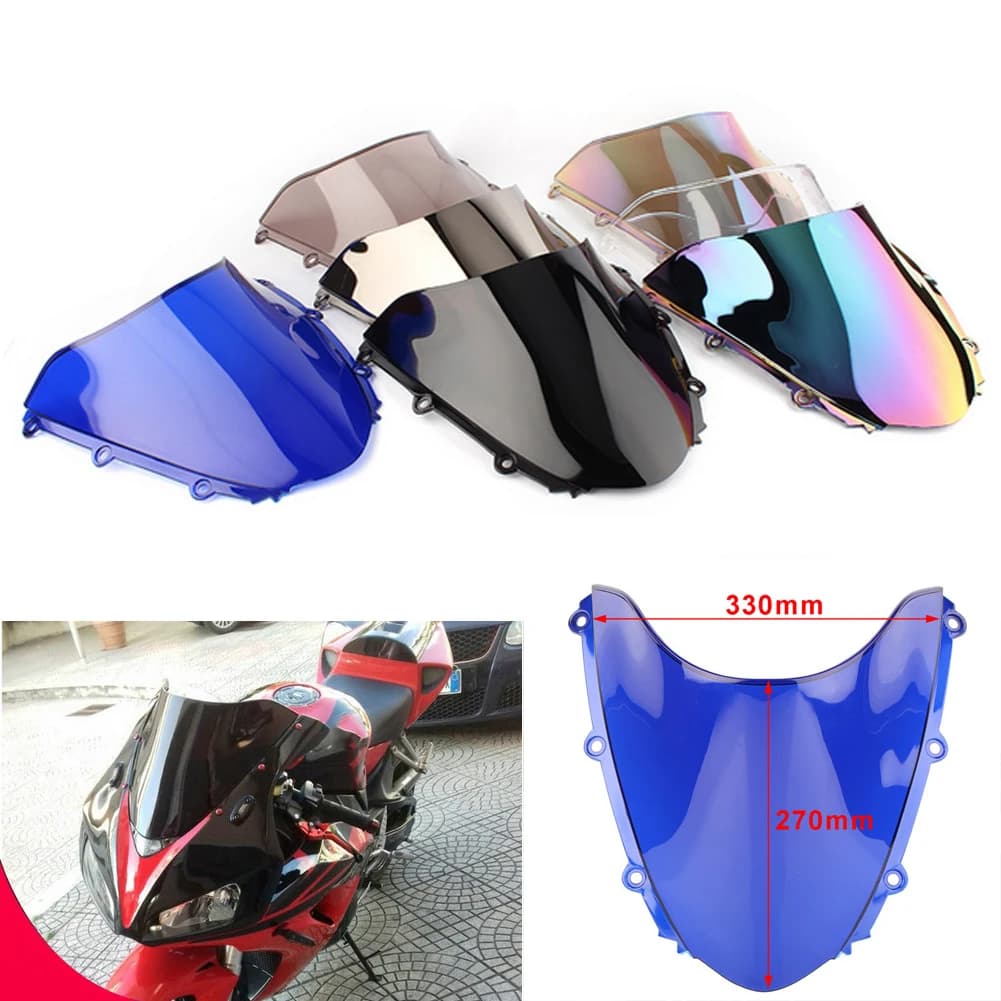 Déflecteur de pare-brise à Double bulle pour moto, protection contre le vent pour Honda CBR1000RR CB