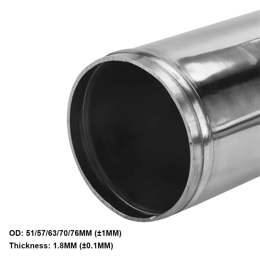 Tube universel en aluminium de Type L S, 76mm 89mm 3 pouces 3.5 pouces, tuyau d'admission d'air froi
