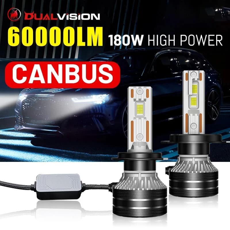 Dualvision K5C H7 H4 H1 phare LED 880 881 H27 9007 9008 H13 H11 H8 9005 HB3 9006 HB4 9012 HIR2 5570 