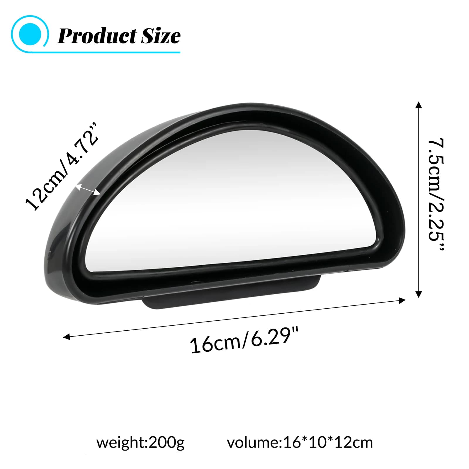 Rétroviseur latéral de voiture réglable, 2 pièces, rétroviseur latéral de stationnement, accessoires