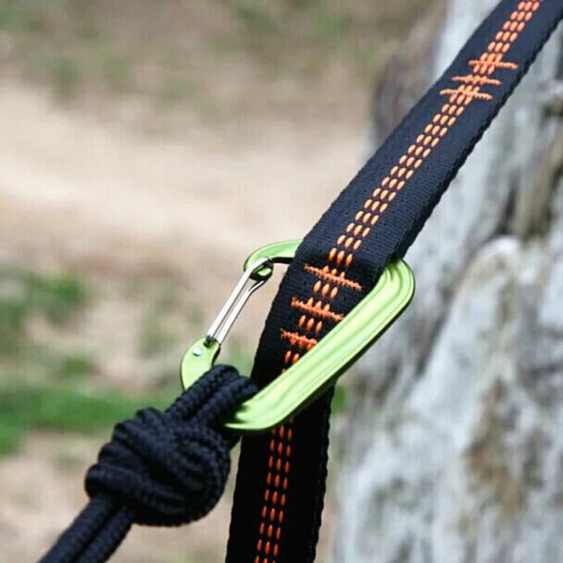 Sangles de hamac à roulement élevé, 2 pièces, corde en Polyester de 600lb pour le Camping en plein a