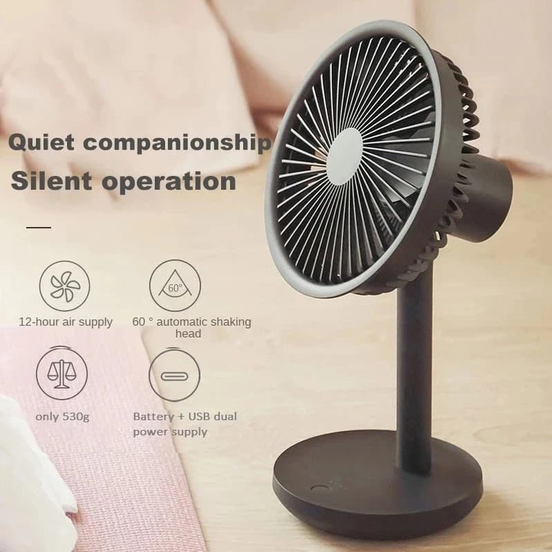 Millet Ventilateur de bureau portable, aste par USB, pour l'extérieur, mini ventilateur de sol silen