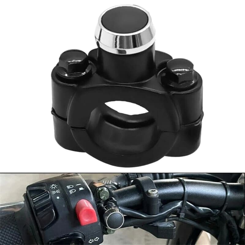Bouton de commutation momentané stroboscopique, universel, pour guidon de moto, en alliage d'alumini