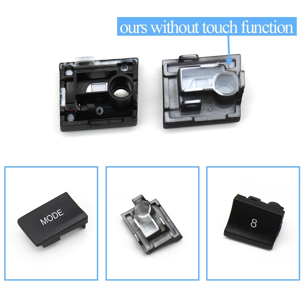 Couvercle de bouton de commutation à chiffres pour Console de tableau de bord avant de voiture, pour