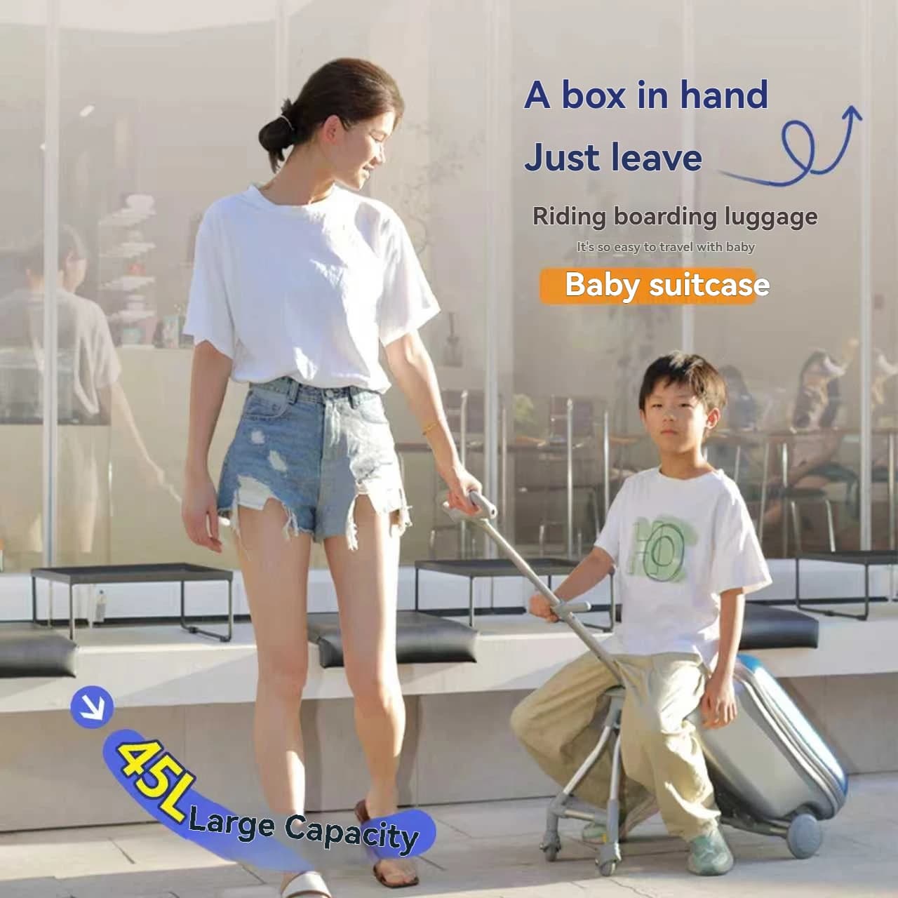 Ensemble de bagages pour enfants 1 pièce qui peut être posé et interdit, valise trolley avec valise 