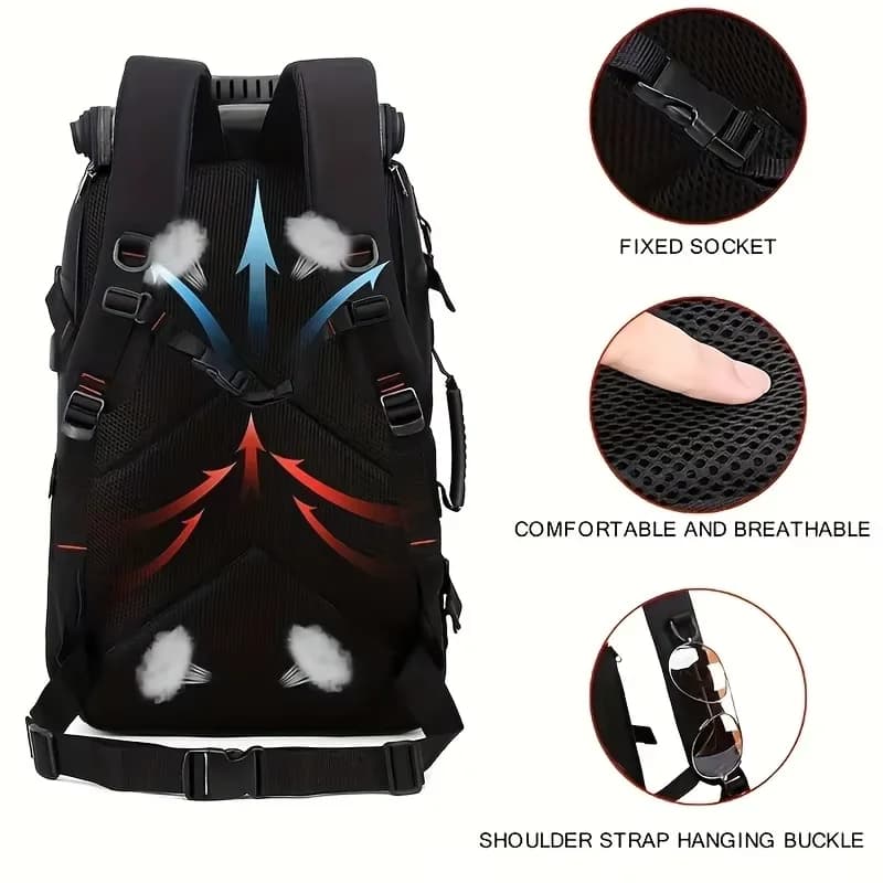 Sac à dos de voyage pour homme, sac à dos décontracté pour homme pour voyage, grand sac à dos de voy