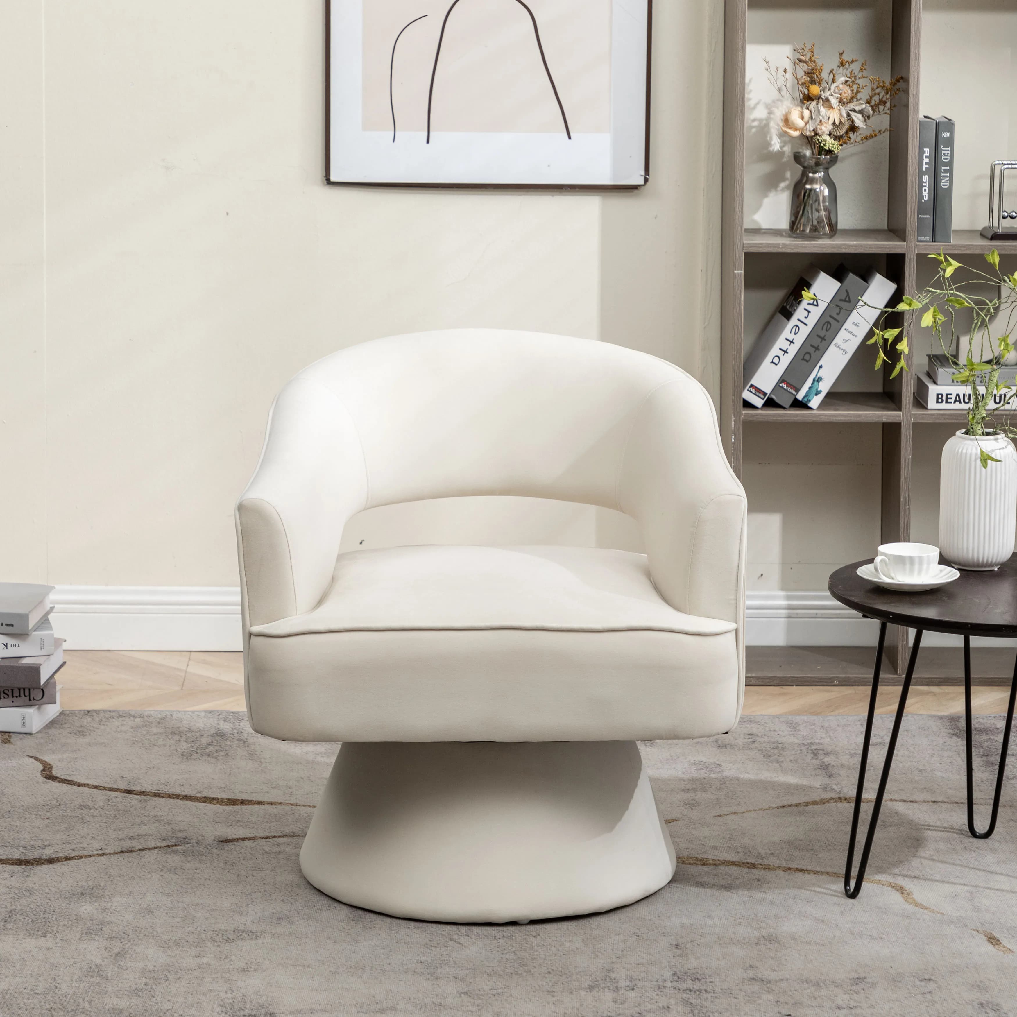 SEYNER-Ensemble de 2 fauteuils à bras en velours Mo.com.br