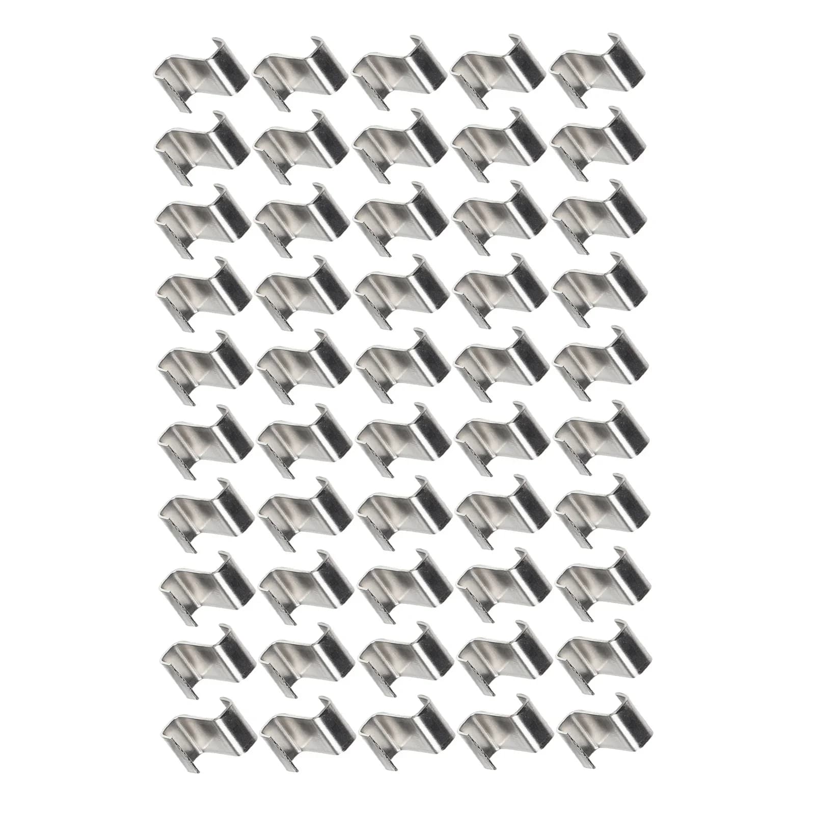 25/50/100pcs Serre Vitrage Clips Z Type Pinces à Verre En Acier Inoxydable En Métal Accessoires De S