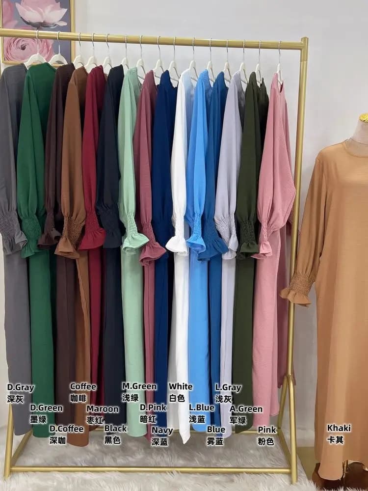 Ramadan Abaya dubaï caftan Robe Longue musulmane turquie Abayas pour la prière vêtements islamiques 