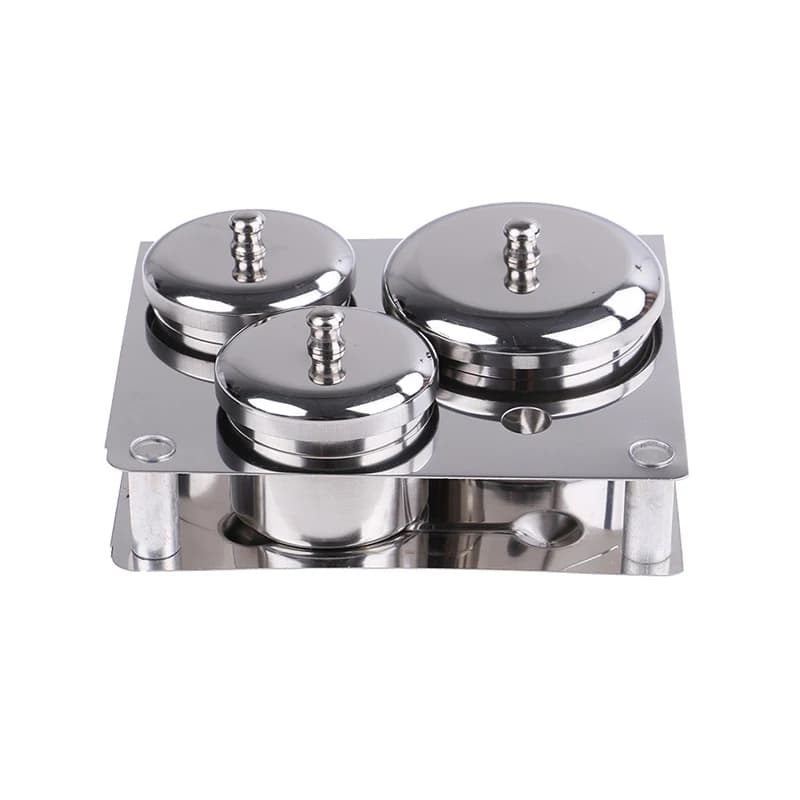 Ensemble de gobelets en acier inoxydable, 3 pièces/ensemble, Salon de manucure poudre acrylique liqu