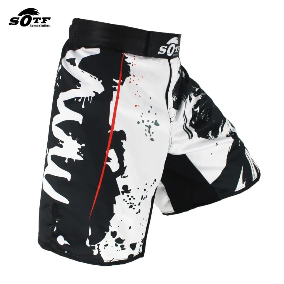 Taille élastique Bushido Fitness féroce ninja combat sport shorts de boxe tigre Muay Thai mma shorts