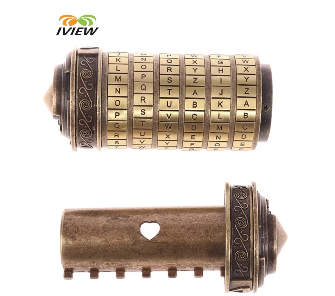 Leonardo Da Vinci Code serrure jouets métal Cryptex serrures pour cadeaux de mariage cadeaux de sain