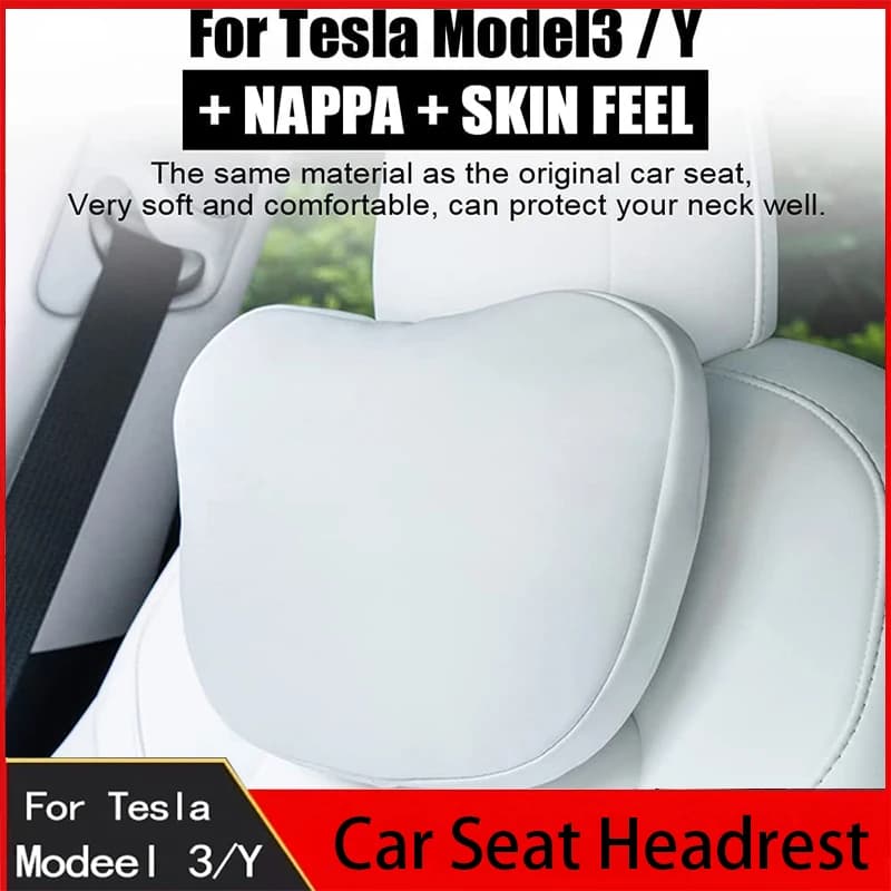 OULEX – oreiller appui-tête de siège de voiture, pour Tesla 19 – 2025 Model3/Y, coussin de soutien d