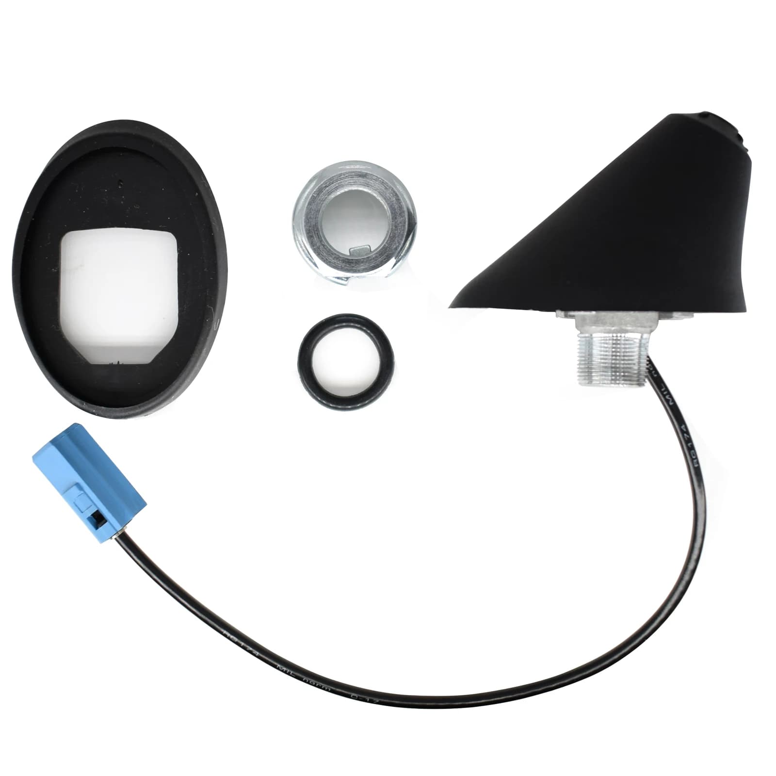 Base de montage d'antenne AM / FM noire pour voiture, prise bleue pour SachOpel Agila, Astra, Corsa,