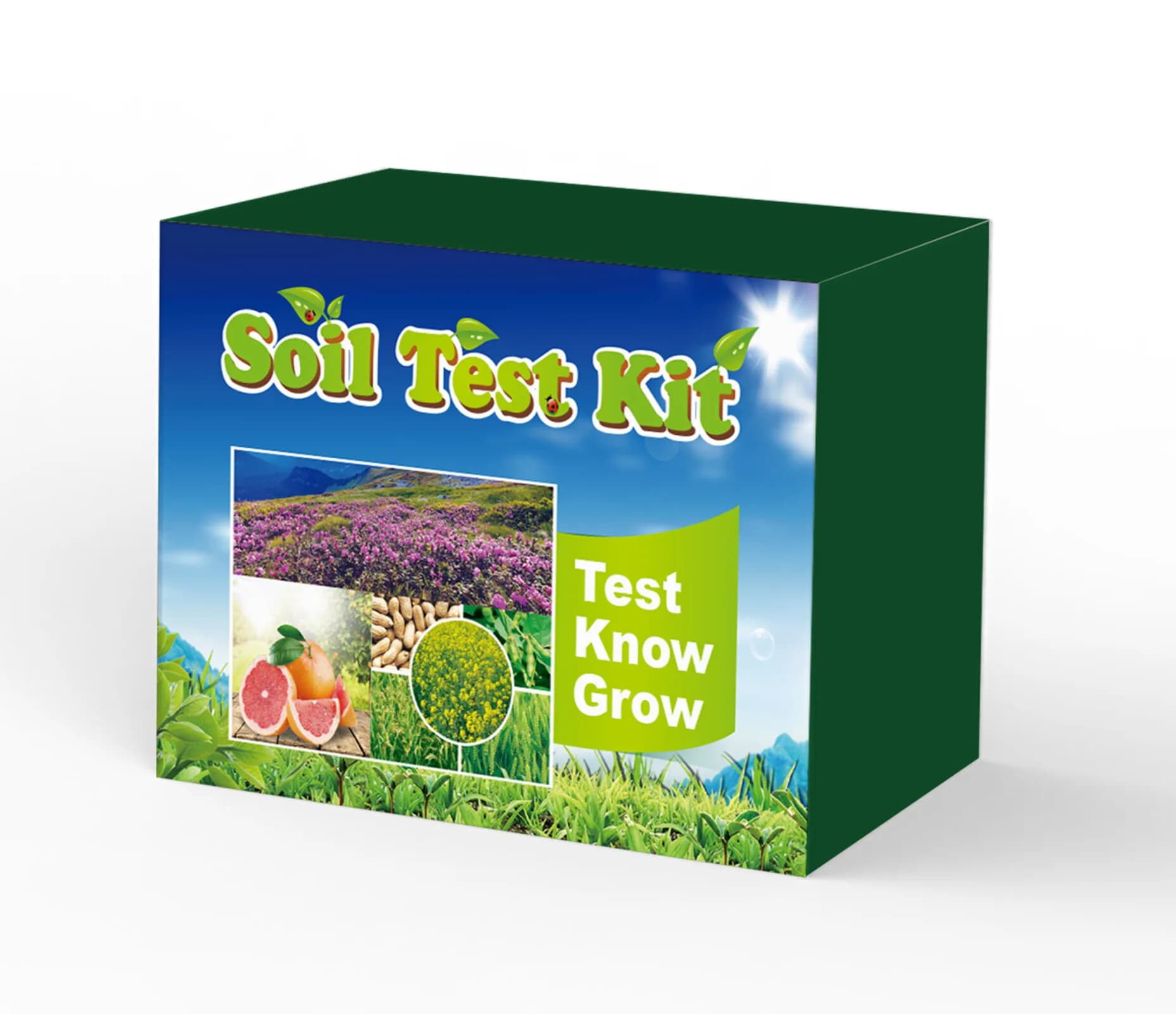 Kit de test du sol pour la détection de l'azote, du phosphore, du potassium et du pH avec réactif pr