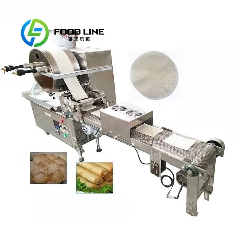 Machine automatique de crêpe de gâteau de crêpe de machine de rouleau de printemps d'industrie