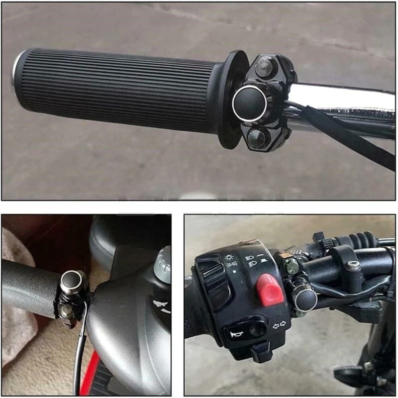 Bouton de commutation momentané stroboscopique, universel, pour guidon de moto, en alliage d'alumini