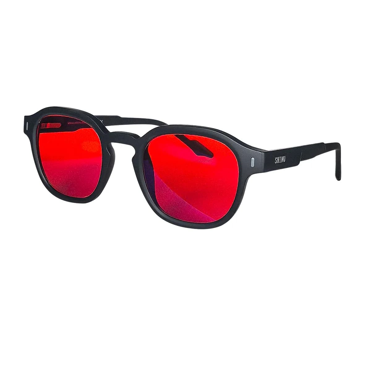 SHINU sommeil meilleurs lentilles rouges lunettes à filtre de lumière bleue pour hommes lentille ora