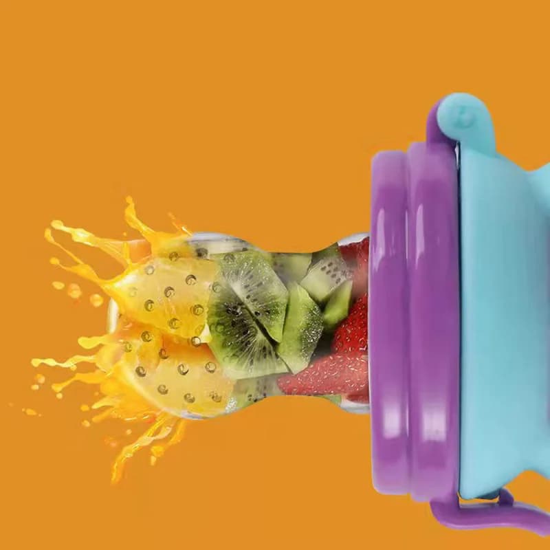 Anneau de dentition en silicone pour bébé, biberon, fruits, mangeoire pour nouveau-né, aliments frai