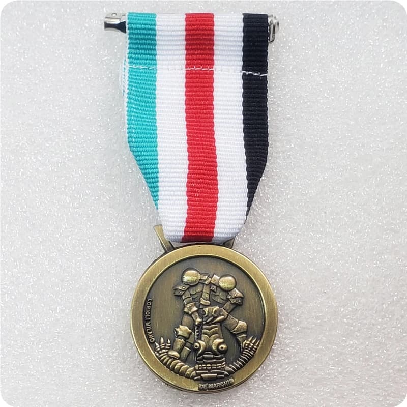 Italie, Royaume. Une médaille de campagne africaine italienne-allemande par copie de Lorioli