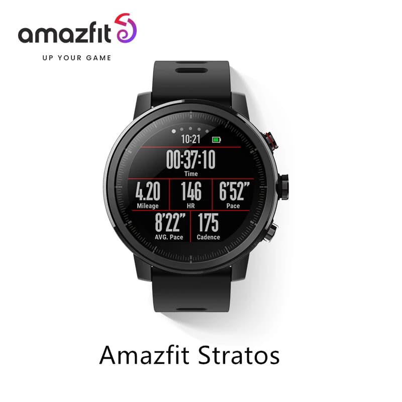 Amazfit-Montre connectée Stratos pour Android et iPhone 5iko, bracelet de sport, étanche, avec Bluet