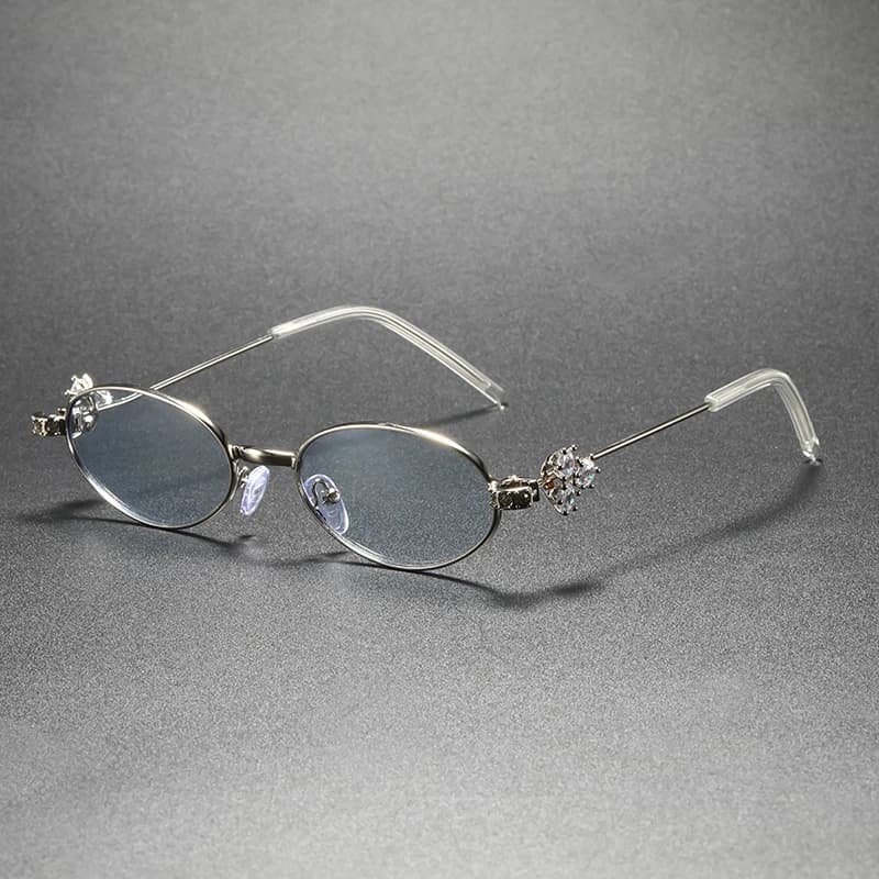 Lunettes de soleil de protection UV élégantes et haut de gamme ornées de diamants, lunettes de solei