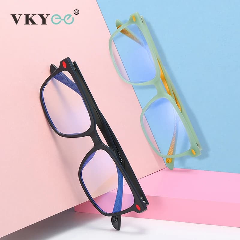 Lunettes carrées classiques KY TR pour enfants, couleur bonbon sucré, anti-lumière bleue, myopie, hy