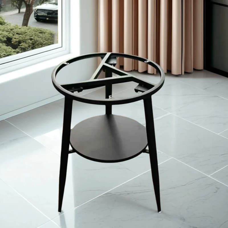 Base de Table de balcon en métal, Table à manger moderne, support de pied à double niveau, support d