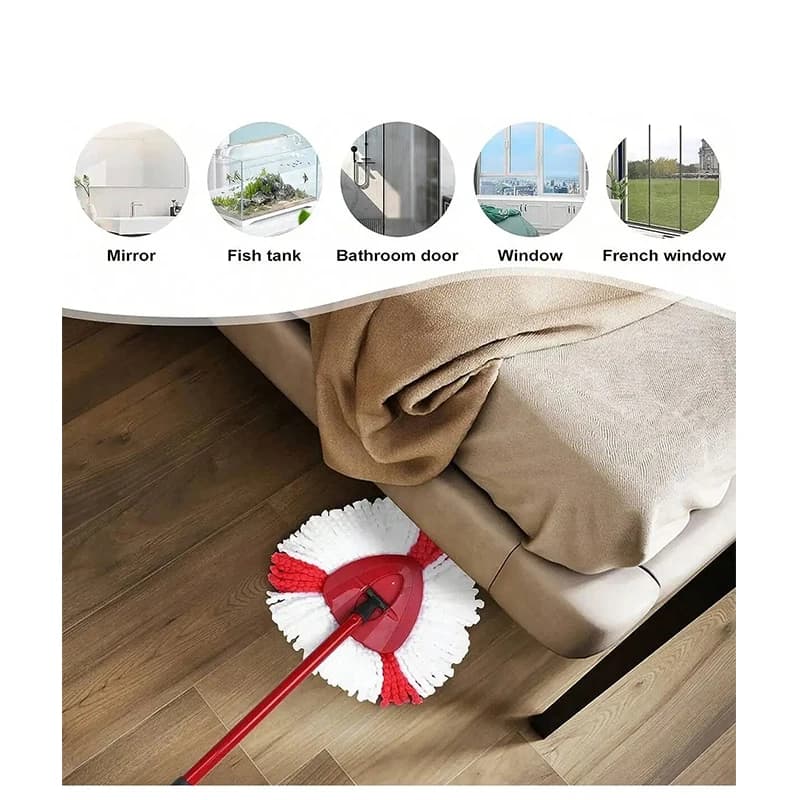 OCEDA-Tête de rechange en microcarence pour vadrouille, rotation à 360 °, pour livres