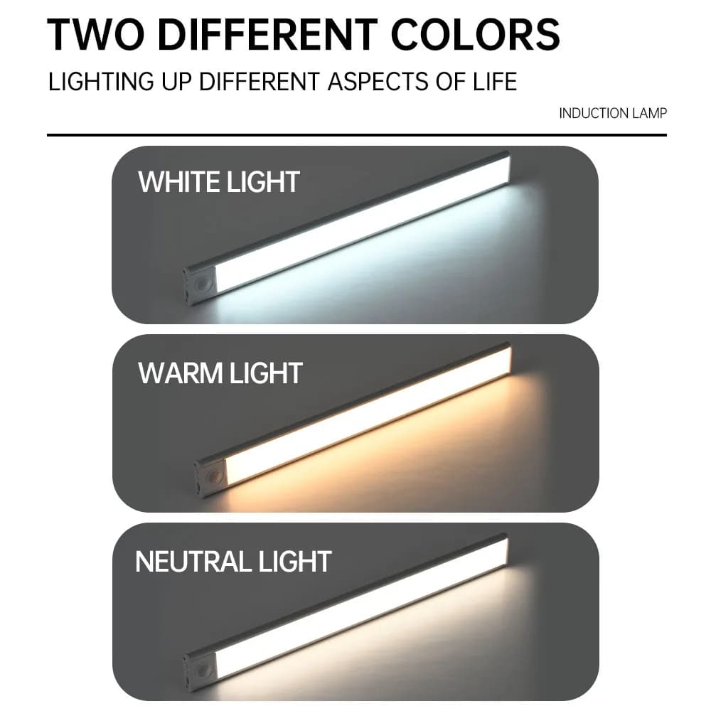 Veilleuse lumière LED sous armoire lumière capteur de mouvement veilleuse placard lumière armoire cu