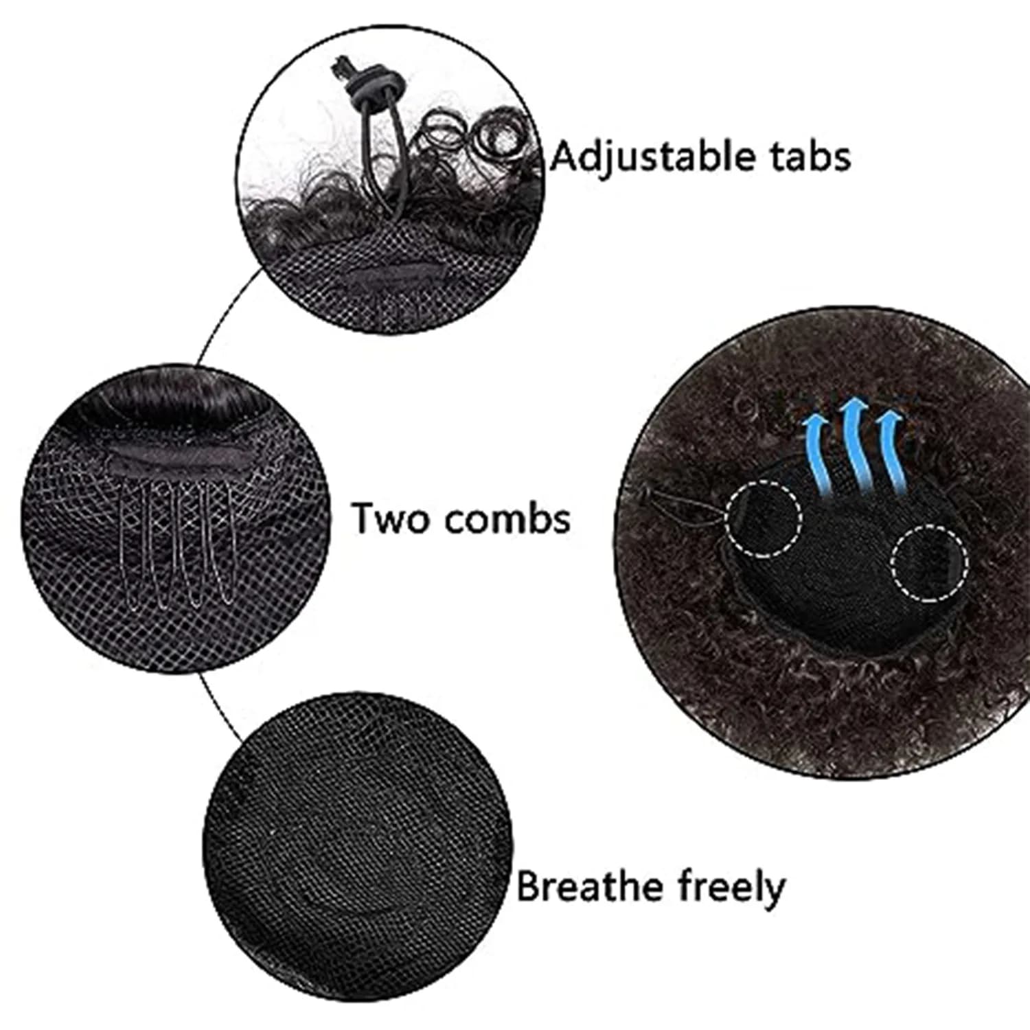 Extensions synthétiques queue de cheval Afro avec cordon de serrage, 10 pouces, pour femmes noires, 