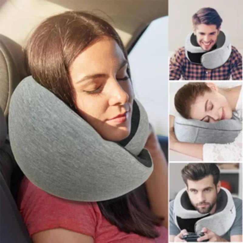 Oreiller de voyage portable en forme de U, oreiller de cou durable, coussin de cou de voyage, plan a