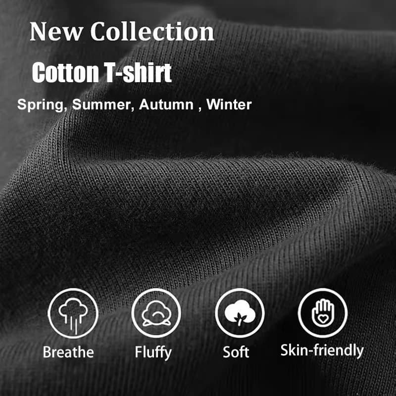T-shirt d'été de luxe à col rond pour homme, doux et ample, de haute qualité, imprimé exquis, chemis