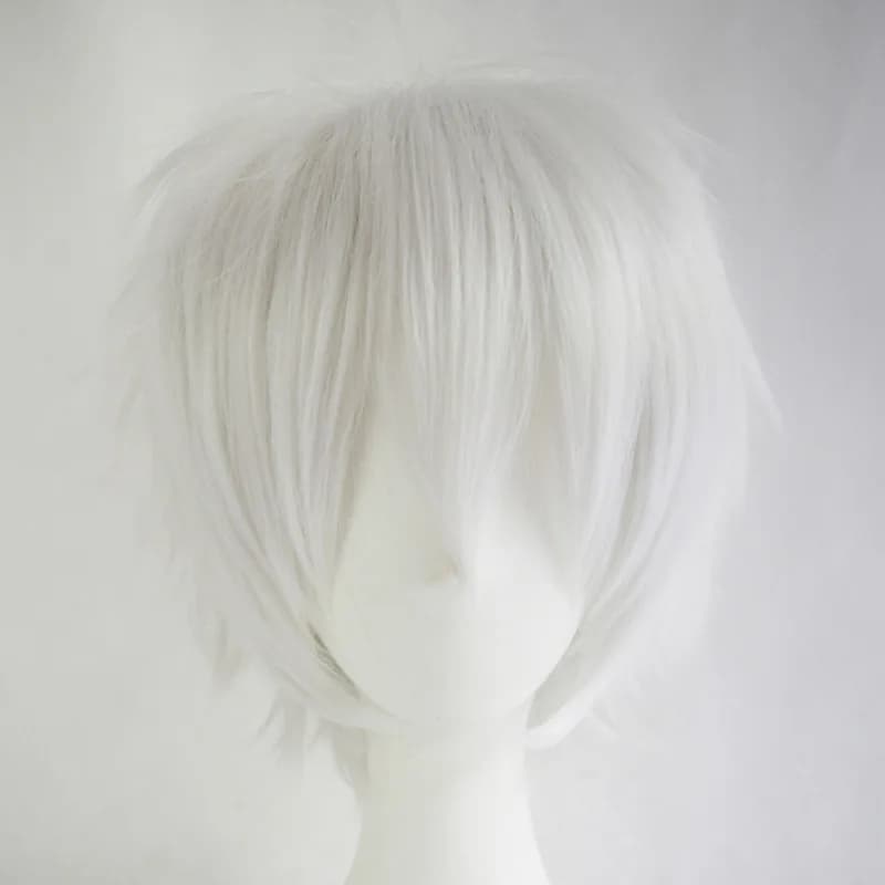 Perruque synthétique courte bouclée universelle noire, perruque de personnage de couleur variable po