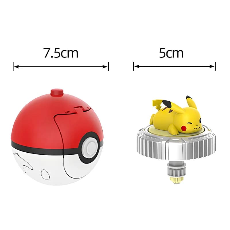 Pokemon toupie balle jouet figurine originale Pikachu Charmander écureuil Mew Eevee boîte gyroscope 