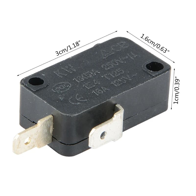 Micro interrupteur de porte de four à micro-ondes, 2 broches, 16a 250V, outils pour la maison, F92F