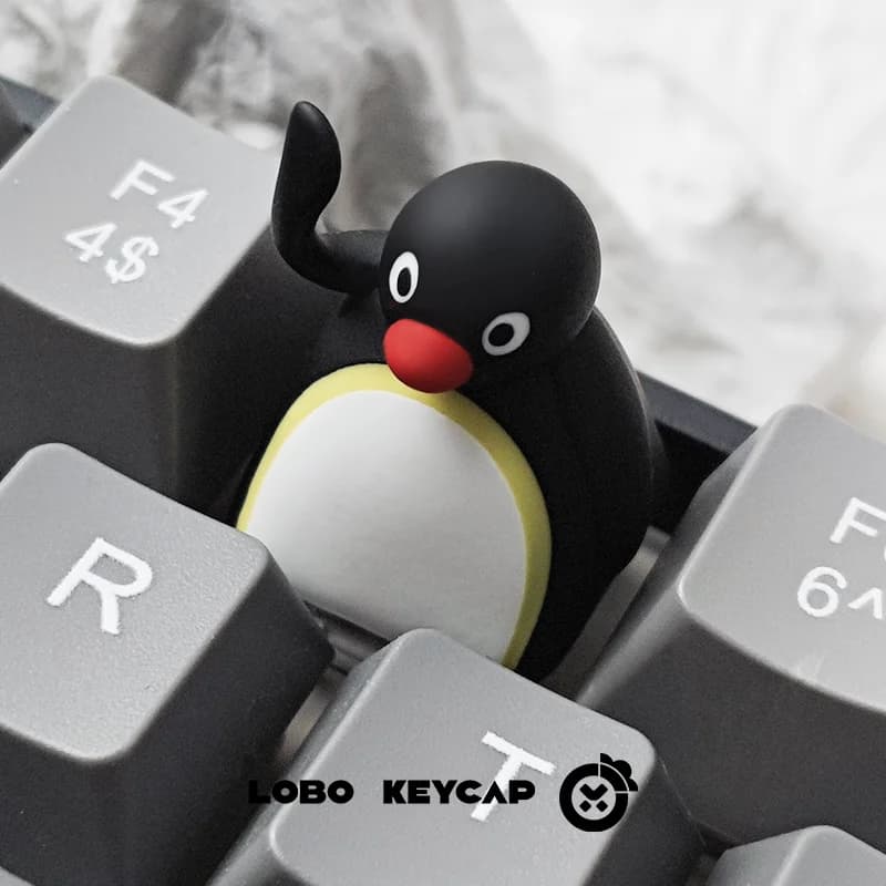 Série Pingu amusante, Expressions multiples, clavier mécanique de Style pingouin mignon, remplacemen