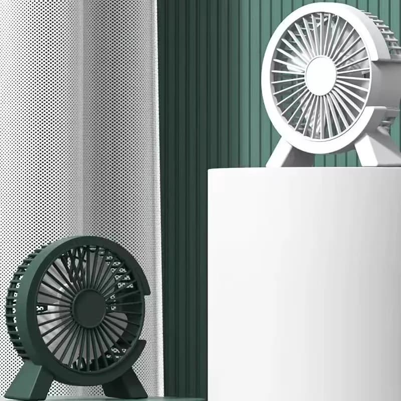 Vie de la batterie ultra silencieuse du petit ventilateur sur le bureau du bureau ; ventilateur enfi